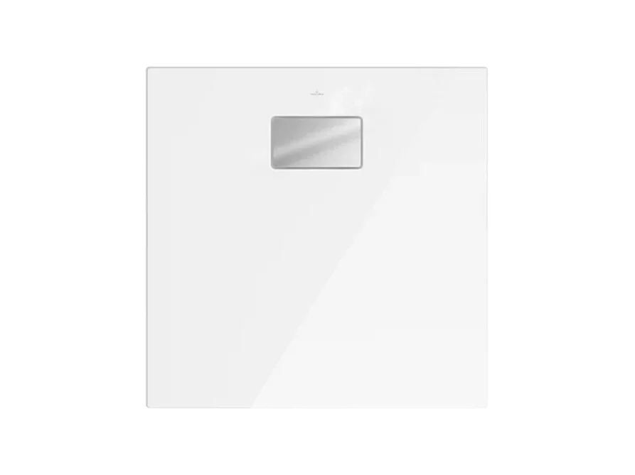 Receveur de douche zéro ressaut 90 x 90 VILLEROY ET BOCH Le Valence céramique avec cache bonde
