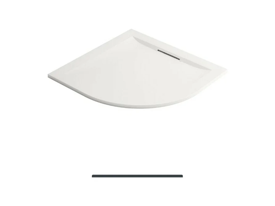 Receveur de douche 80 x 80 JACOB DELAFON Flight Pure quart de rond blanc