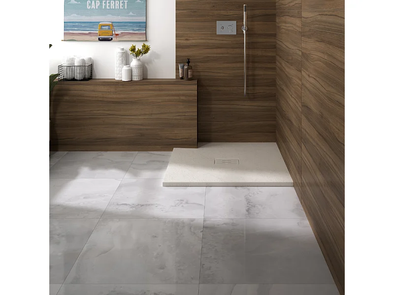 KINEDO Receveur 160 x 90 Kinerock evo biolex rectangle sable