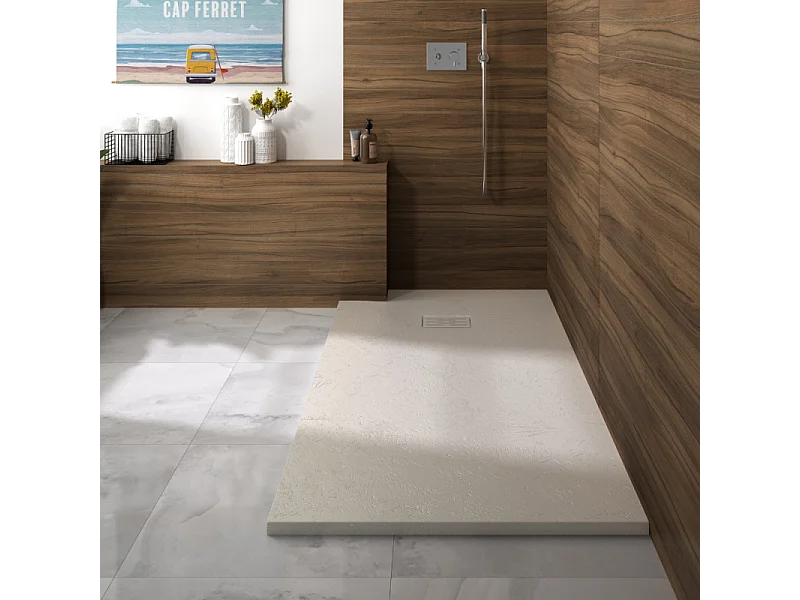 KINEDO Receveur 160 x 90 Kinerock evo biolex rectangle sable