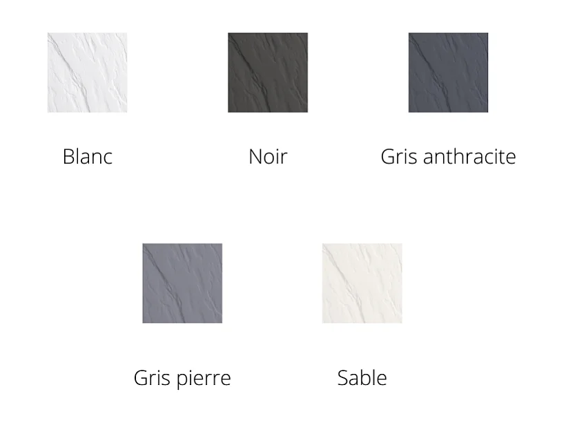 KINEDO Receveur 180 x 100 Kinerock evo biolex rectangle blanc