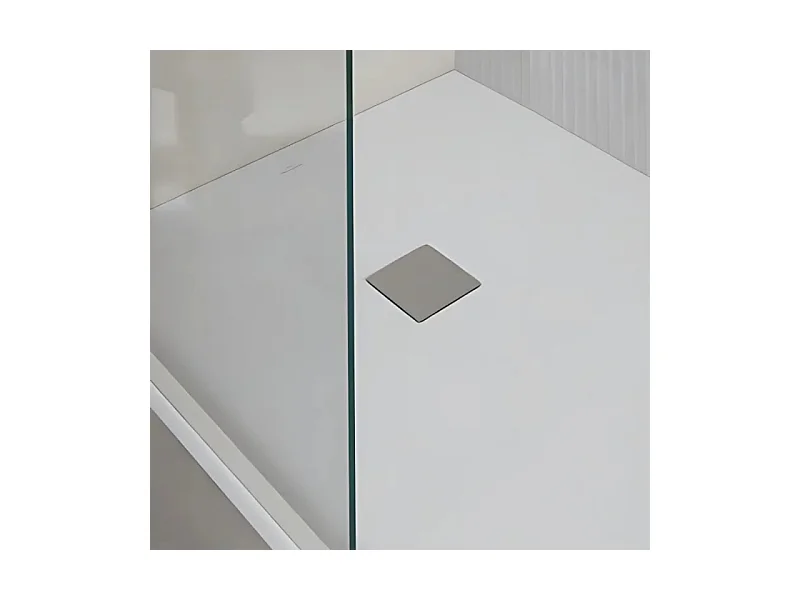 Receveur antidérapant 90 x 80 VILLEROY ET BOCH Planeo acrylique rectangle stone white