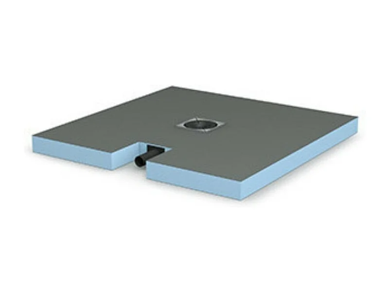 Receveur de douche à carreler 120 x 120 WEDI Fundo Plano + bonde intégrée