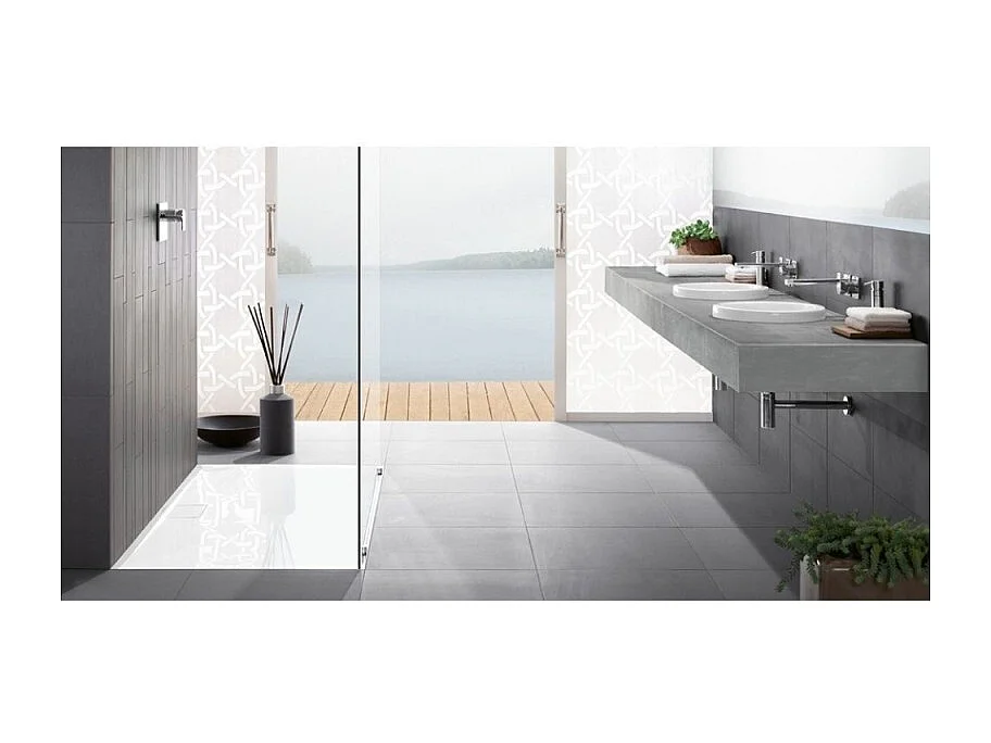 Receveur 170 x 75 VILLEROY ET BOCH Architectura Metalrim acrylique rectangle blanc