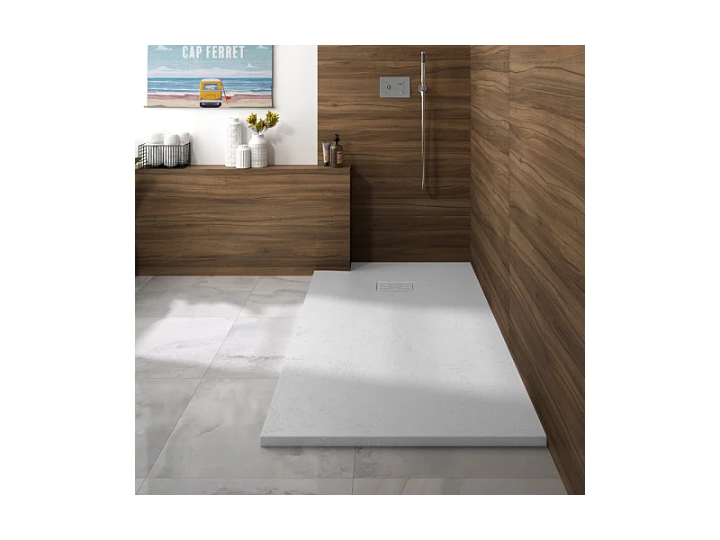 KINEDO Receveur 120 x 90 Kinerock evo biolex rectangle blanc