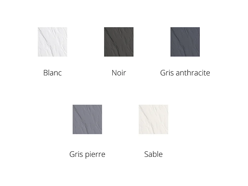 KINEDO Receveur 120 x 90 Kinerock evo biolex rectangle blanc