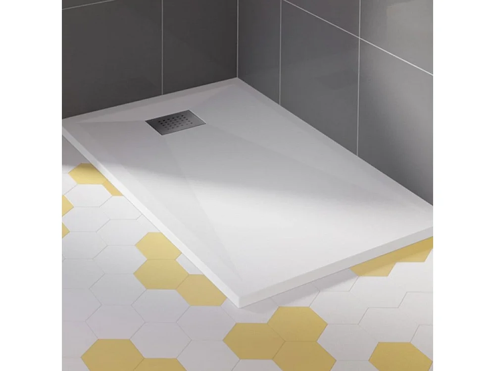 Receveur antidérapant KINEDO 140 x 70 Kinesurf biotec rectangle blanc