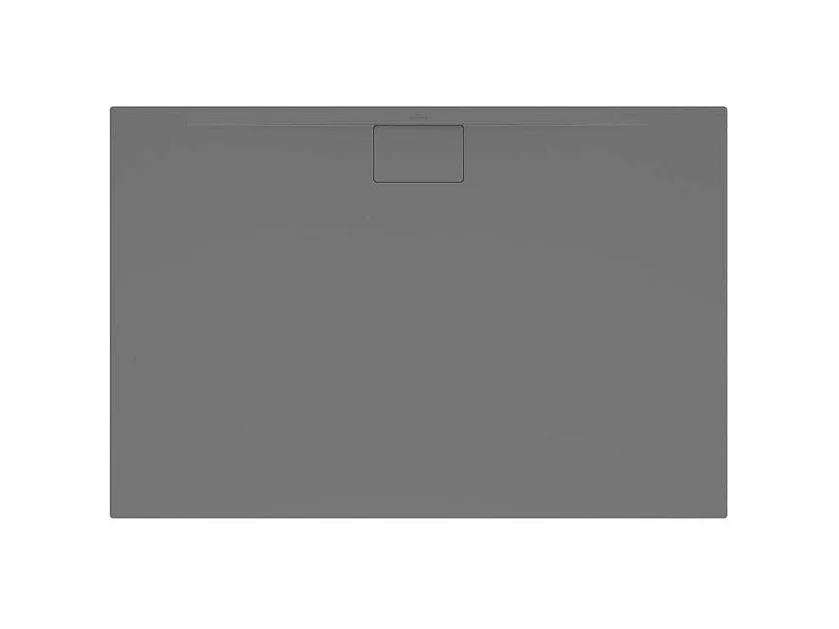 Receveur antidérapant 120 x 90 VILLEROY ET BOCH Architectura Metalrim acrylique rectangle gris
