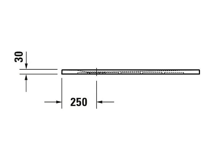 Receveur de douche 100 x 80 DURAVIT Sustano Gris