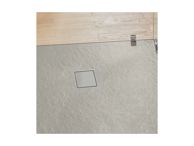 Receveur antidérapant 180 x 80 VILLEROY ET BOCH Planeo acrylique rectangle gris