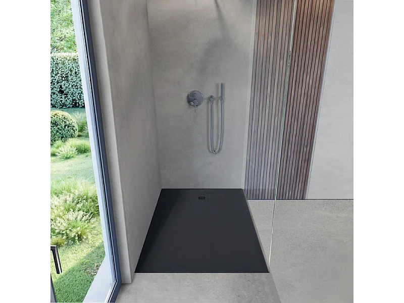 Receveur de douche 140 x 90 DURAVIT Sustano Gris anthracite