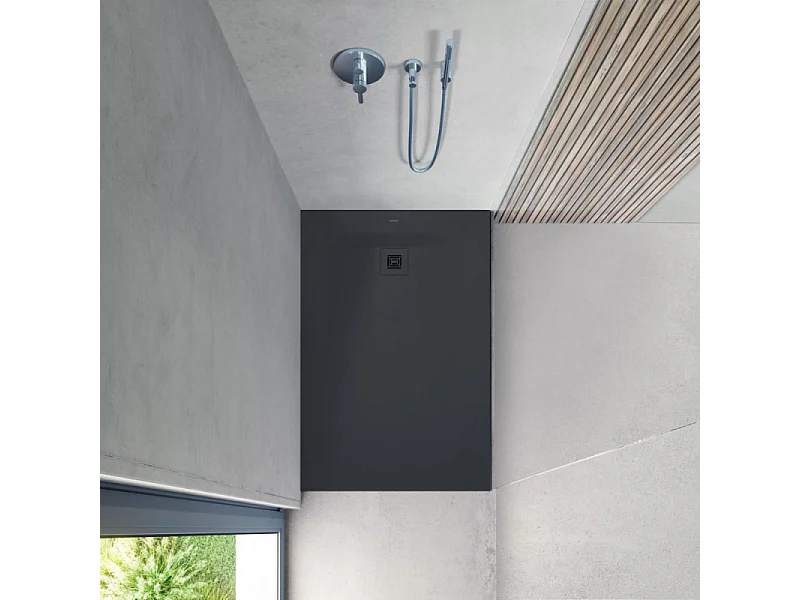 Receveur de douche 140 x 90 DURAVIT Sustano Gris anthracite