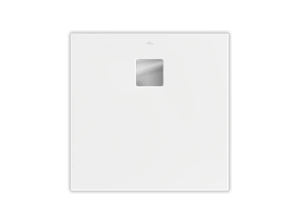 Receveur antidérapant 80 x 80 VILLEROY ET BOCH Planeo acrylique carré stone white