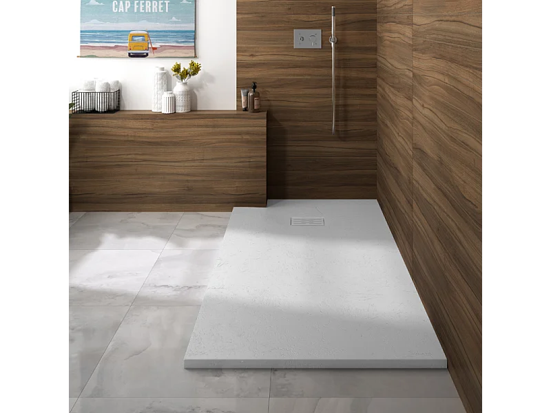 KINEDO Receveur 160 x 100 Kinerock evo biolex rectangle blanc