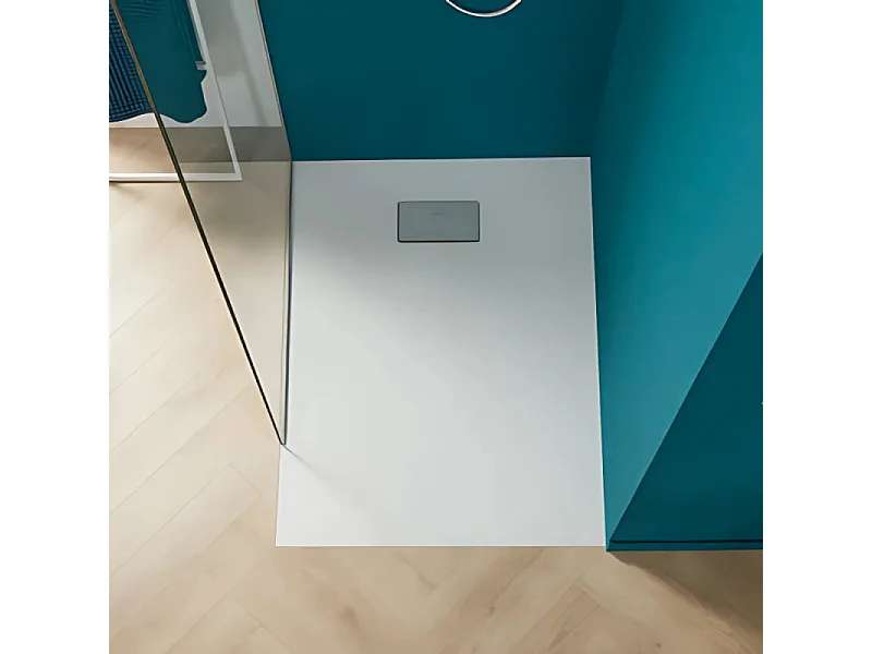 Receveur de douche zéro ressaut 120 x 80 VILLEROY ET BOCH Le Valence céramique avec cache bonde