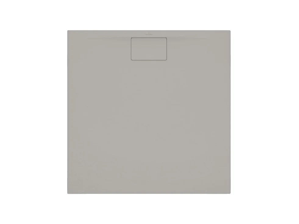 Receveur antidérapant 100 x 100 VILLEROY ET BOCH Architectura Metalrim acrylique carré gris