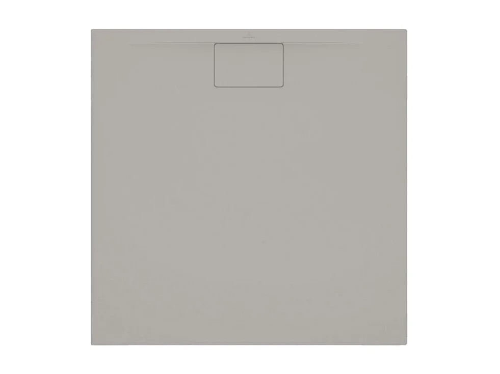 Receveur antidérapant 100 x 100 VILLEROY ET BOCH Architectura Metalrim acrylique carré gris