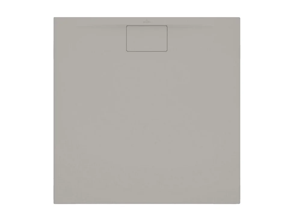 Receveur antidérapant 100 x 100 VILLEROY ET BOCH Architectura Metalrim acrylique carré gris