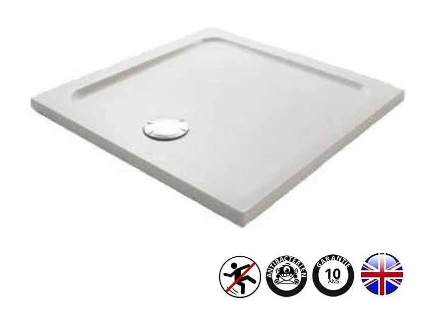 Receveur douche antidérapant JACOB DELAFON Flight carré extra-plat 100 x 100
