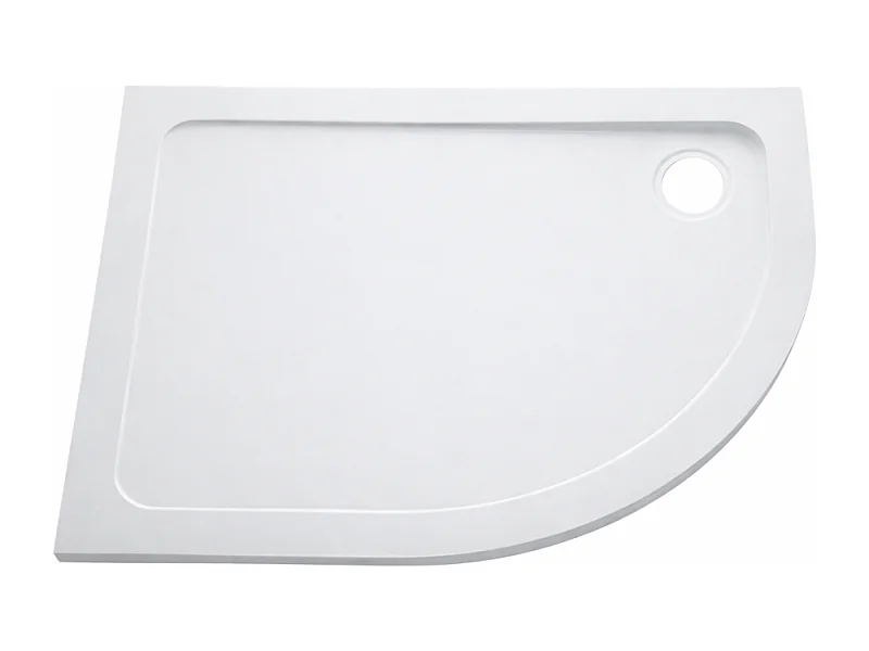 Receveur de douche antidérapant 100 x 80 JACOB DELAFON Flight quart de rond angle à gauche