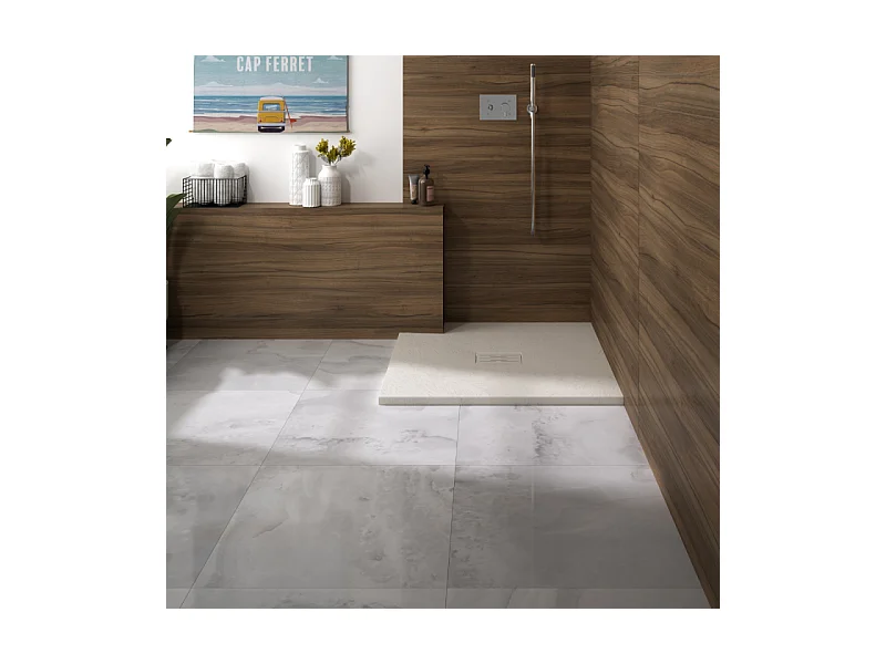 KINEDO Receveur 100 x 90 Kinerock evo biolex rectangle sable