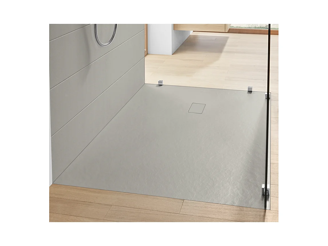 Receveur 170 x 90 VILLEROY ET BOCH Planeo acrylique rectangle nature gris