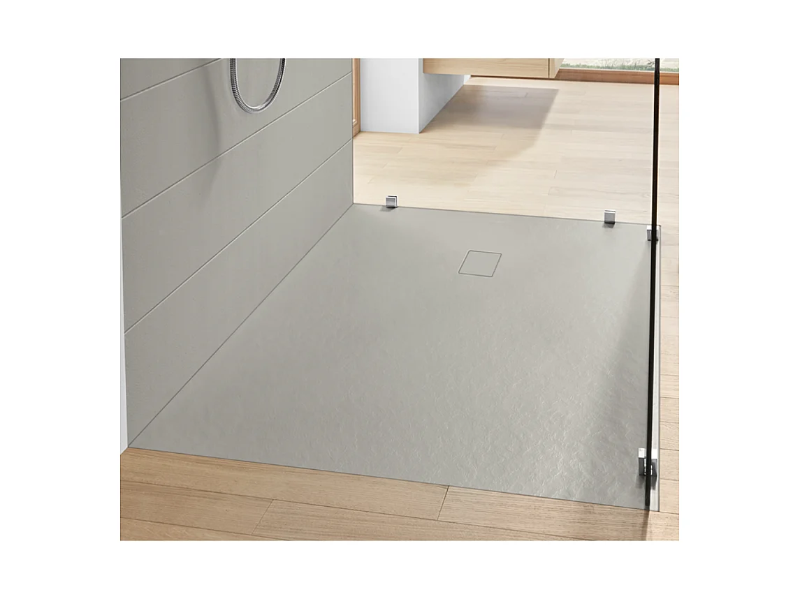 Receveur 170 x 90 VILLEROY ET BOCH Planeo acrylique rectangle nature gris