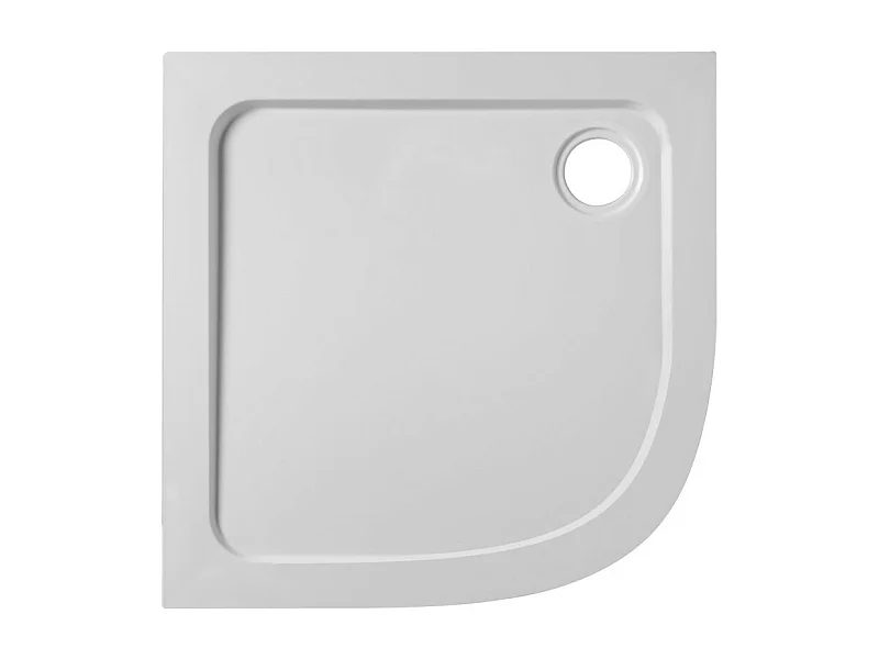 Receveur de douche extra-plat 80 x 80 cm JACOB DELAFON Flight Quart de rond Blanc