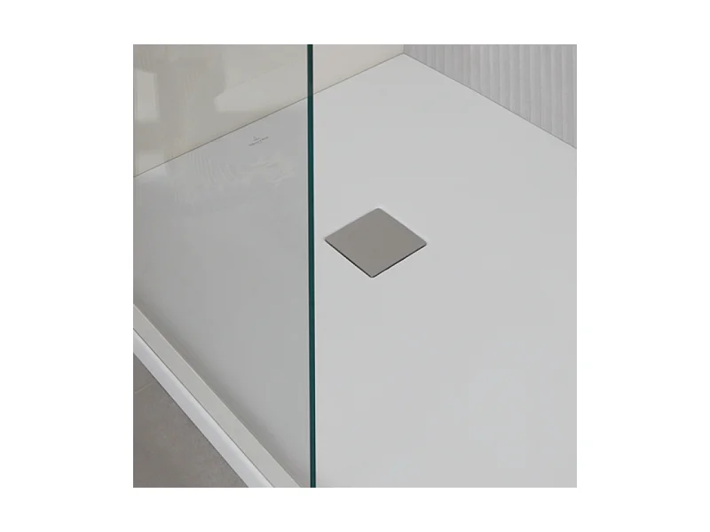 Receveur antidérapant 140 x 100 VILLEROY ET BOCH Planeo acrylique rectangle gris