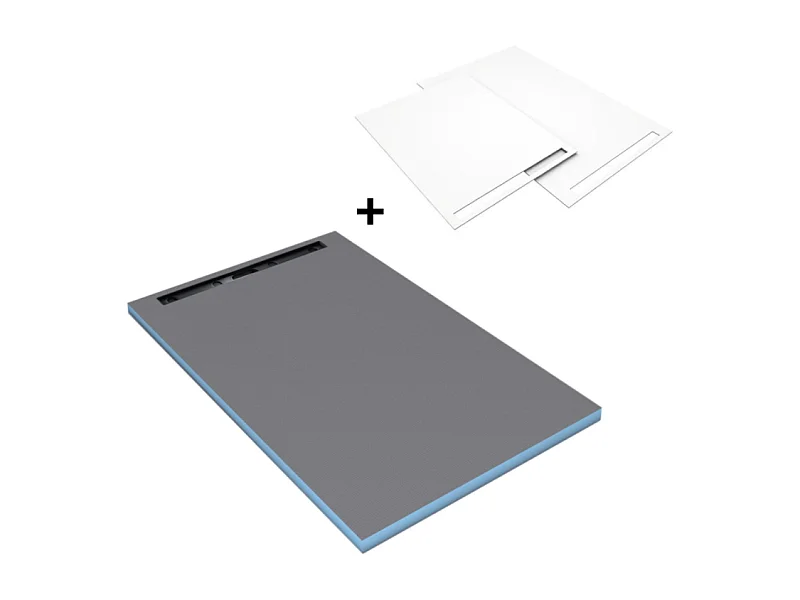 Receveur douche italienne 180 x 90 cm Wedi Fundo Top Riolito Neo - Blanc