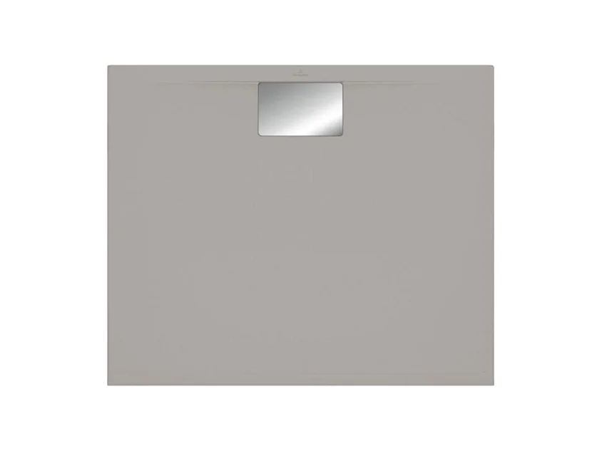 Receveur antidérapant 120 x 90 x 4,8 VILLEROY ET BOCH Architectura Metalrim acrylique rectangle gris