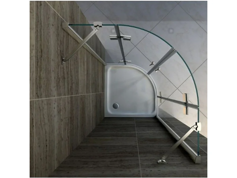 Receveur douche antidérapant JACOB DELAFON Flight, quart de rond 80 x 80 cm