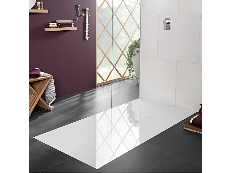 Receveur 80 x 80 VILLEROY ET BOCH Planeo acrylique carré nature sand