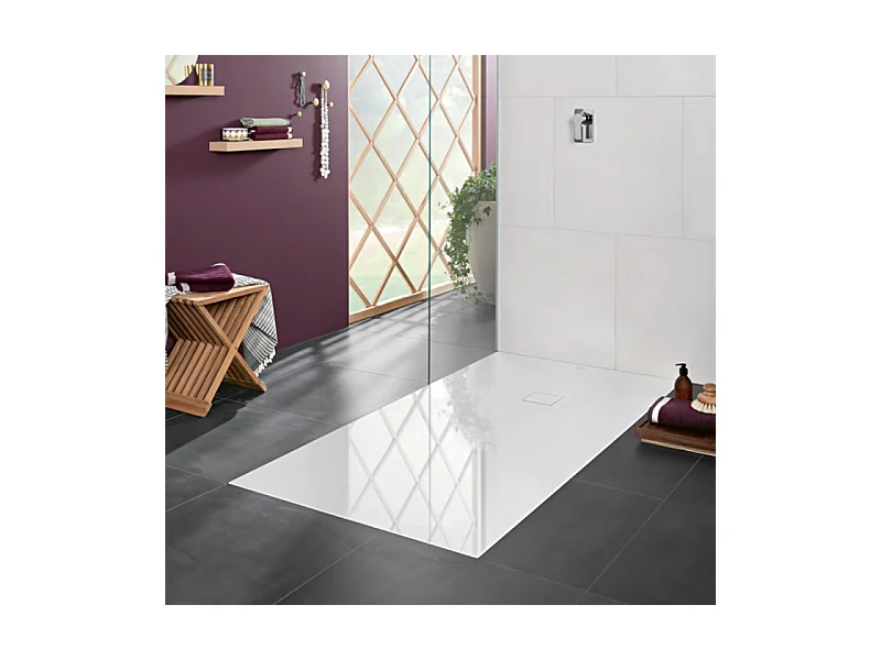 Receveur 140 x 80 VILLEROY ET BOCH Planeo acrylique rectangle blanc