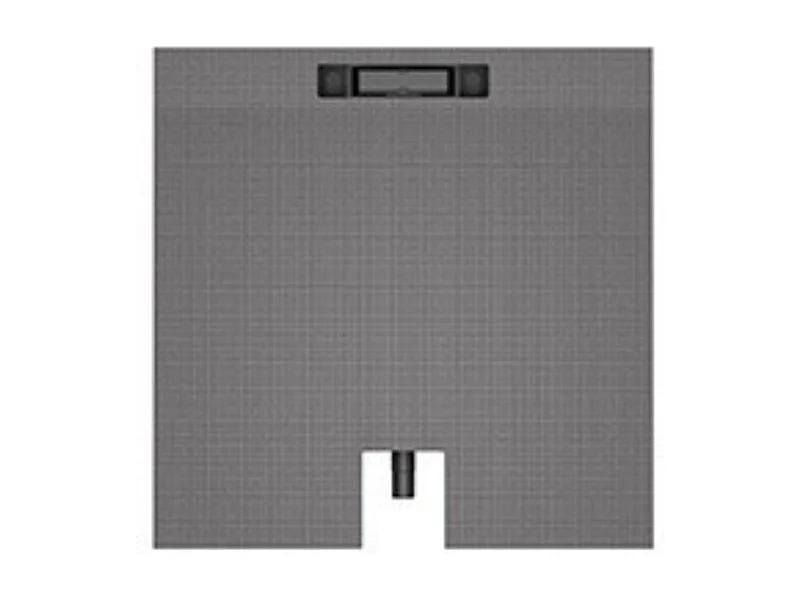 Receveur a carreler 90 x 90 cm Wedi Fundo Plano Linea - écoulement linéaire sortie sur le petit coté