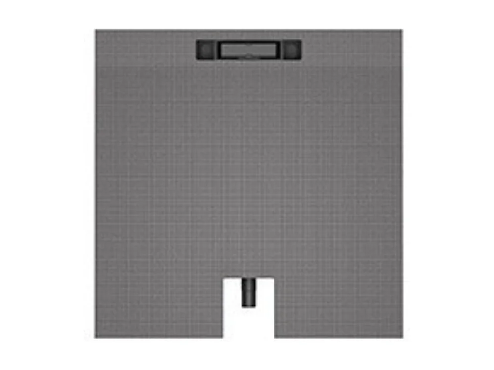 Receveur a carreler 90 x 90 cm Wedi Fundo Plano Linea - écoulement linéaire sortie sur le petit coté