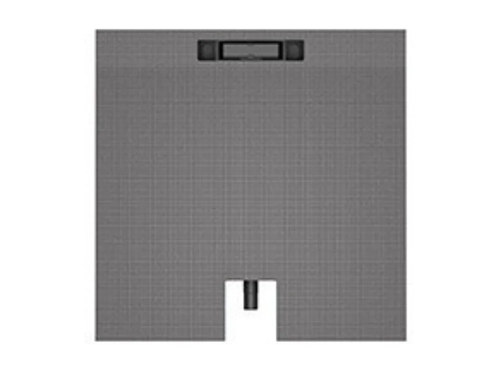 Receveur a carreler 90 x 90 cm Wedi Fundo Plano Linea - écoulement linéaire sortie sur le petit coté