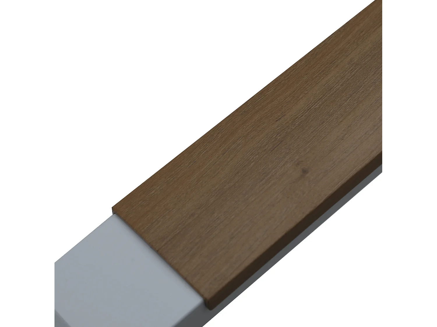 Salon de jardin d'angle design en aluminium 5 places - blanc beige - PASSY