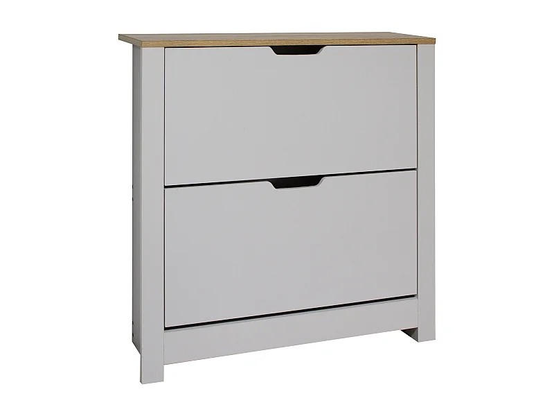 Zapatero tivoli blanco / aserrado dos trampones