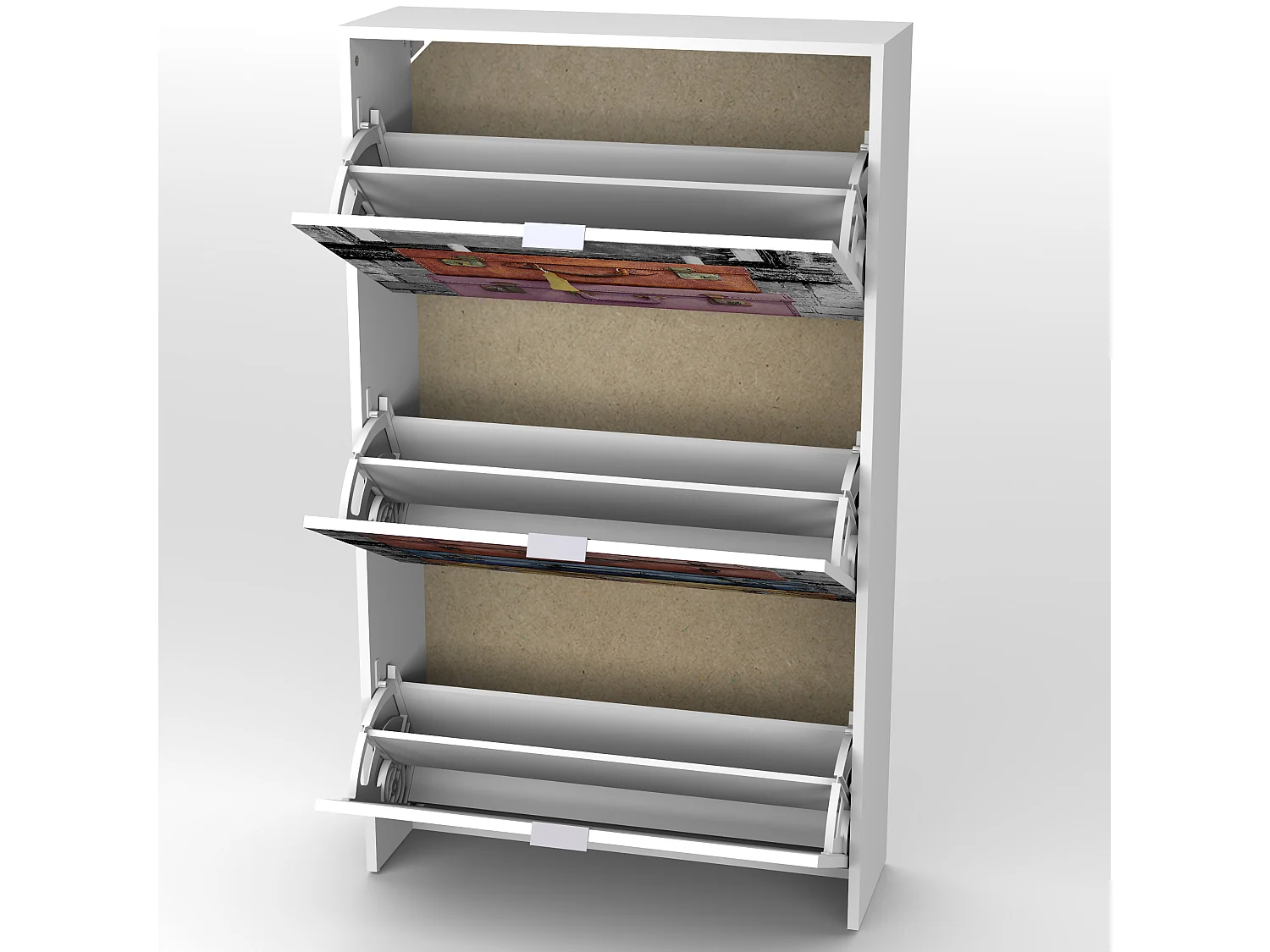 Zapatero 3 trampones maletas