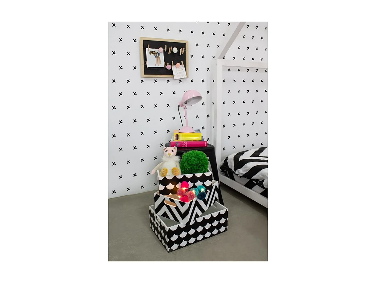 Wendy set van 3 houten dozen