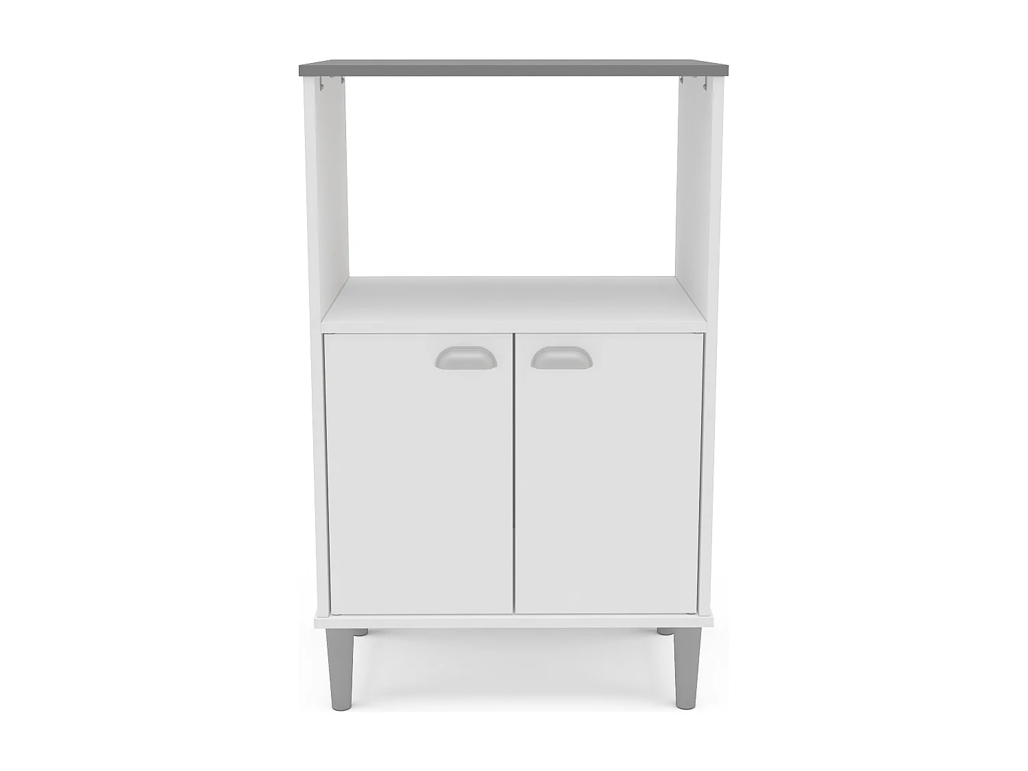 Armário de microondas branco Asfeld 2