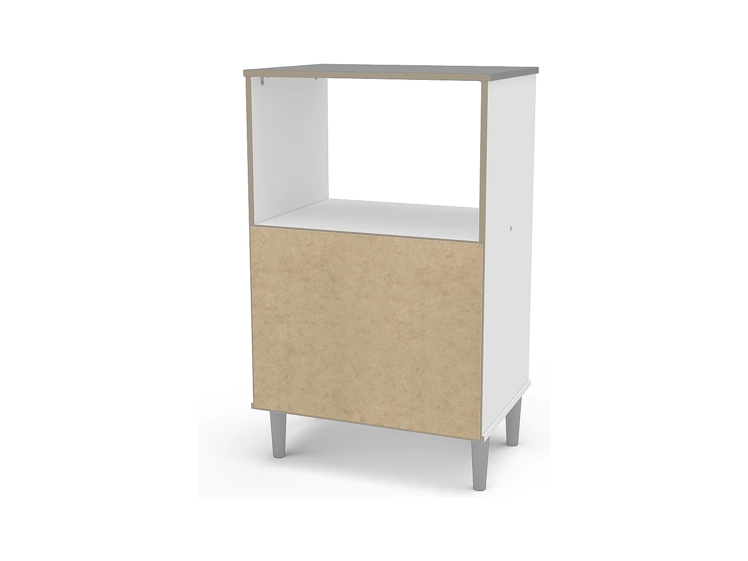 Armário de microondas branco Asfeld 2