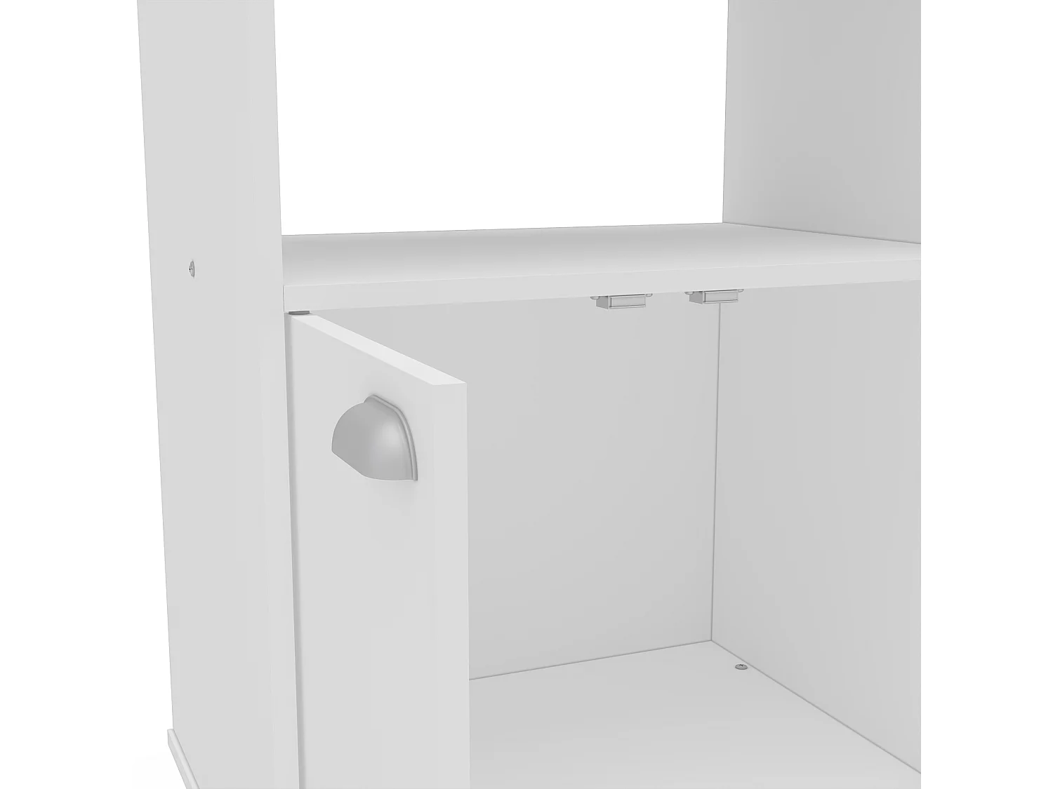 Armário de microondas branco Asfeld 2