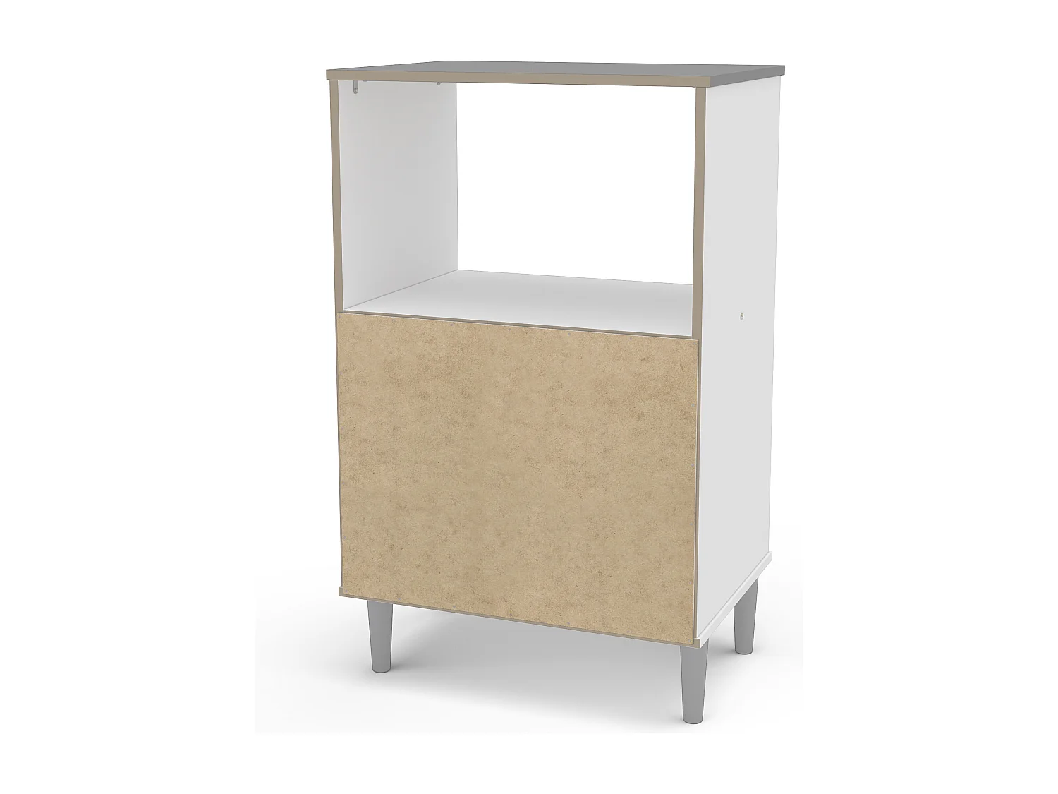 Armário de microondas branco Asfeld 2