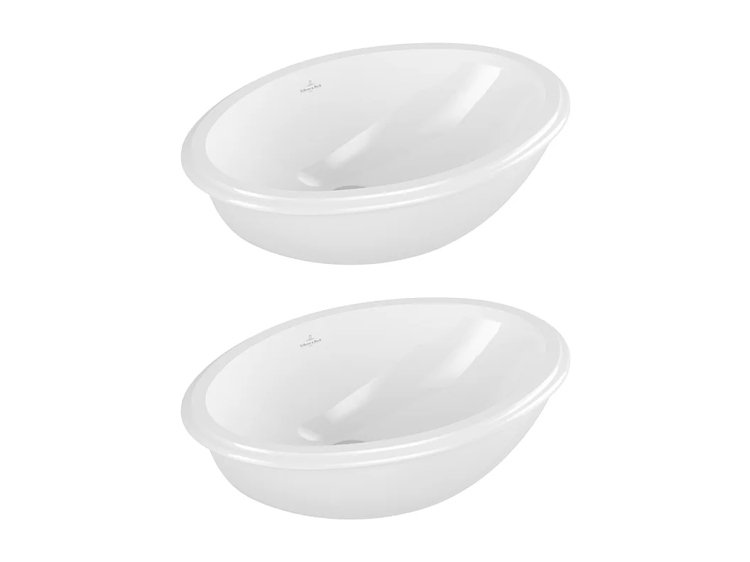 Lot de deux vasques à encastrer par-dessous Evana 500 x 350 mm VILLEROY ET BOCH