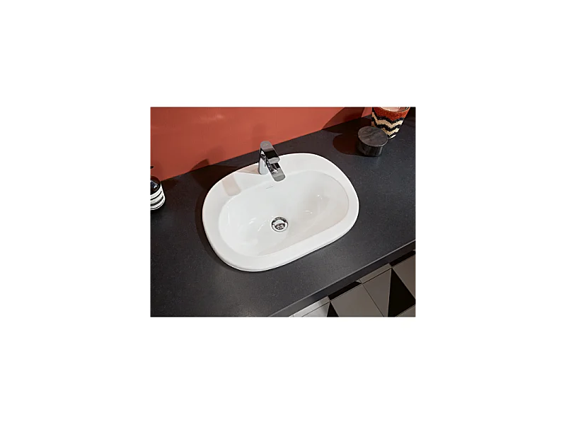 Lot de deux vasques à encastrer VILLEROY ET BOCH O.Novo Blanc CeramicPlus