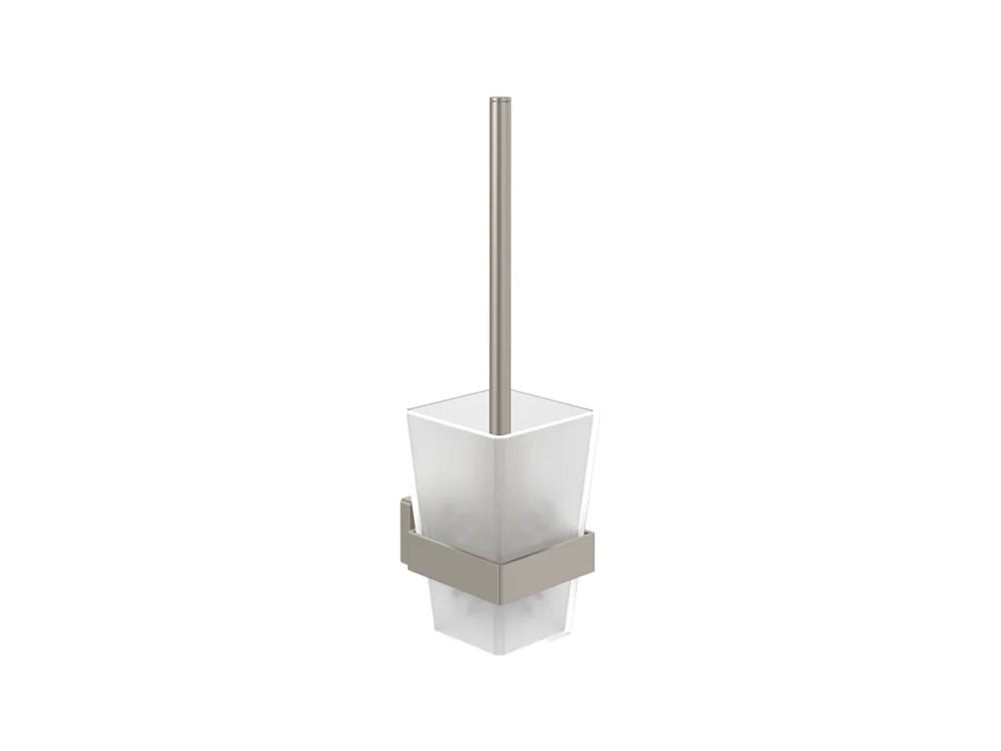 Ensemble brosse WC VILLEROY ET BOCH Elements - Striking Nickel Brossé