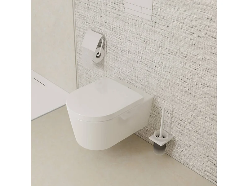 HANSGROHE Porte-brosse HANSGROHE WC mural blanc mat