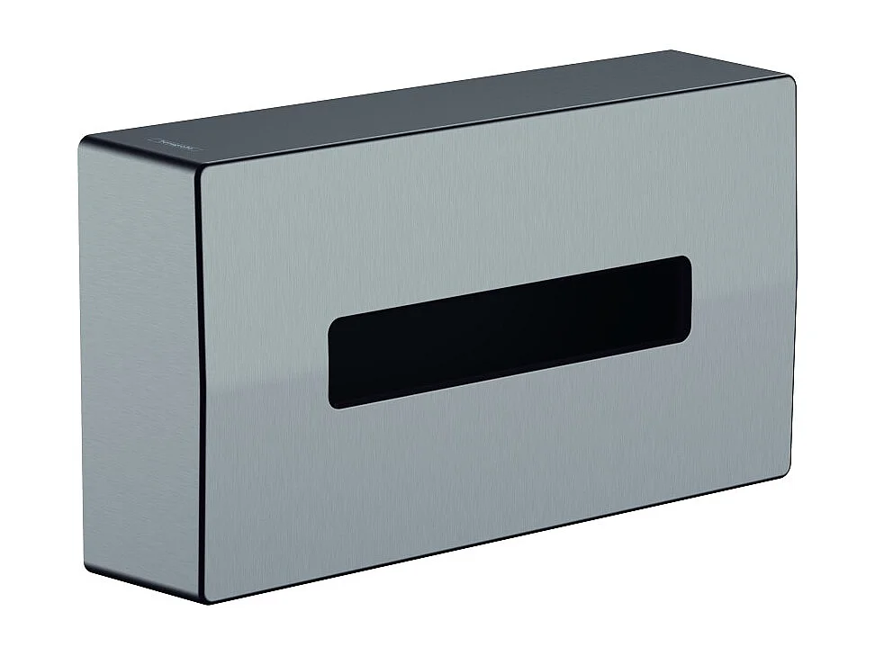 HANSGROHE Distributeur HANSGROHE de mouchoirs en papier noir chromé brossé
